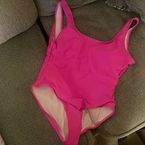 Hot pink swimsuit